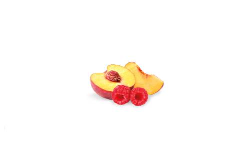 Peach and Respberry
